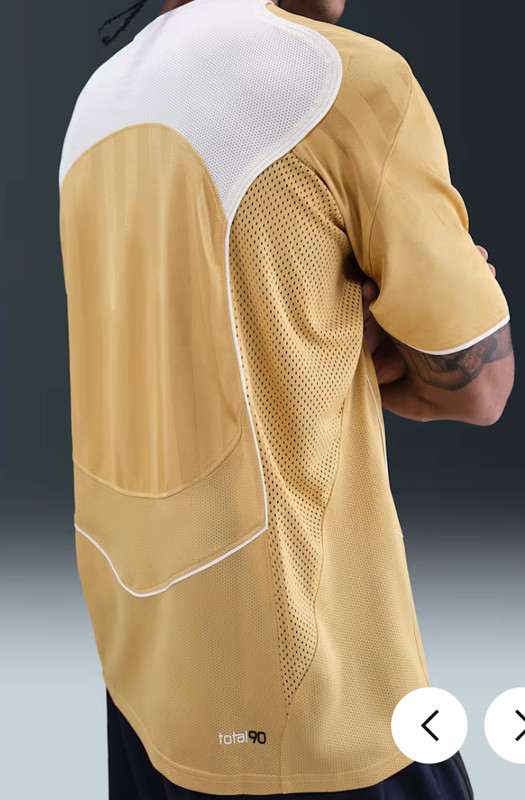 Nike Total 90 Men's Dri-FIT 2XL Short-Sleeve Soccer Top Gold Jersey IM6307-714 gallery
