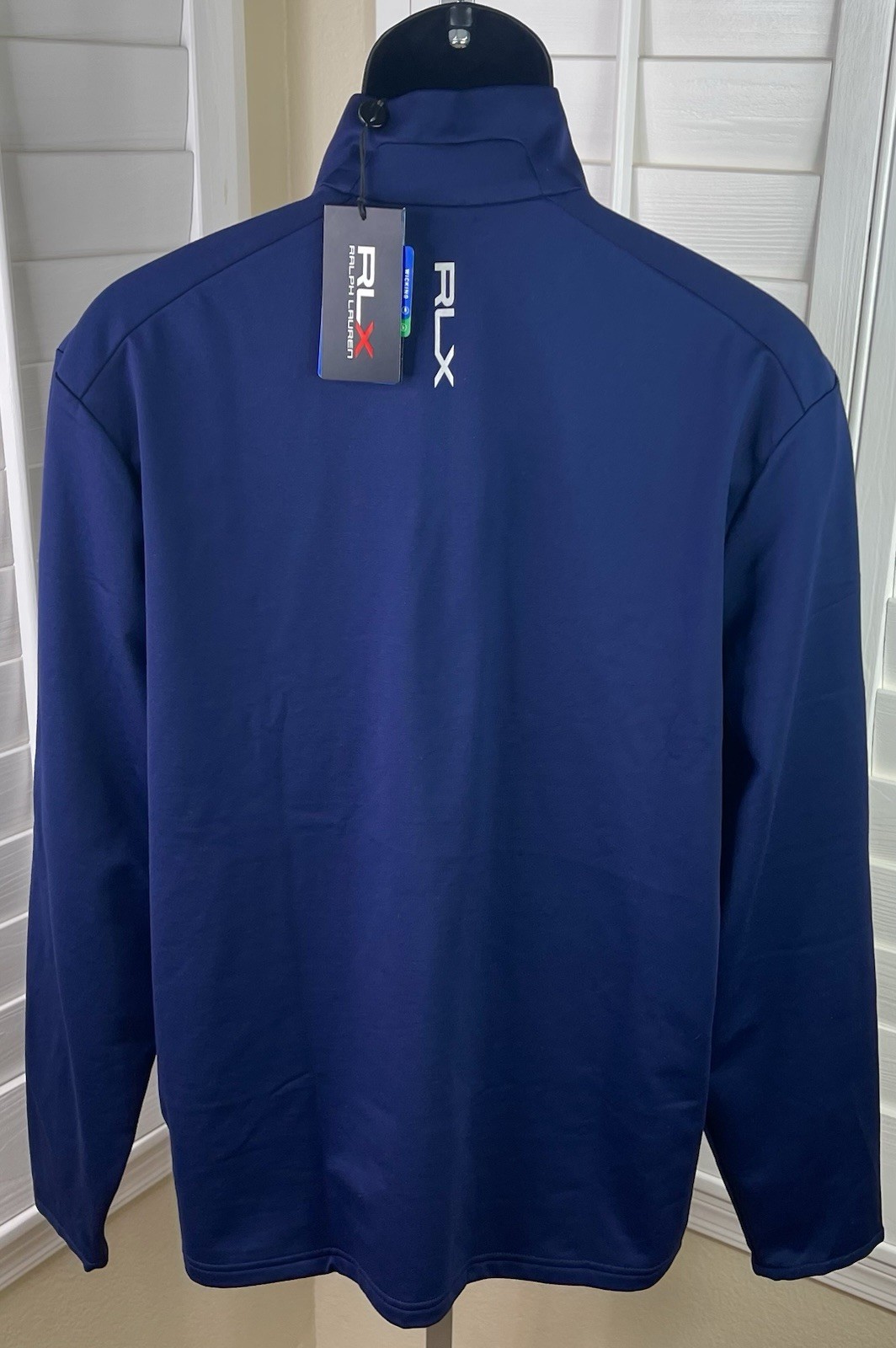 RLX Ralph Lauren 1/4 Zip Wicking Golf Performance Navy Pullover - Men’s M - NWT gallery