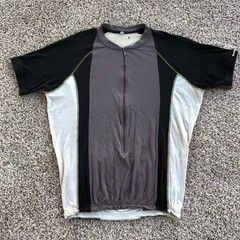 Smartwool Cycling Jersey Shirt Mens XL Earth Tone Merino Wool Zip Active Outdoor