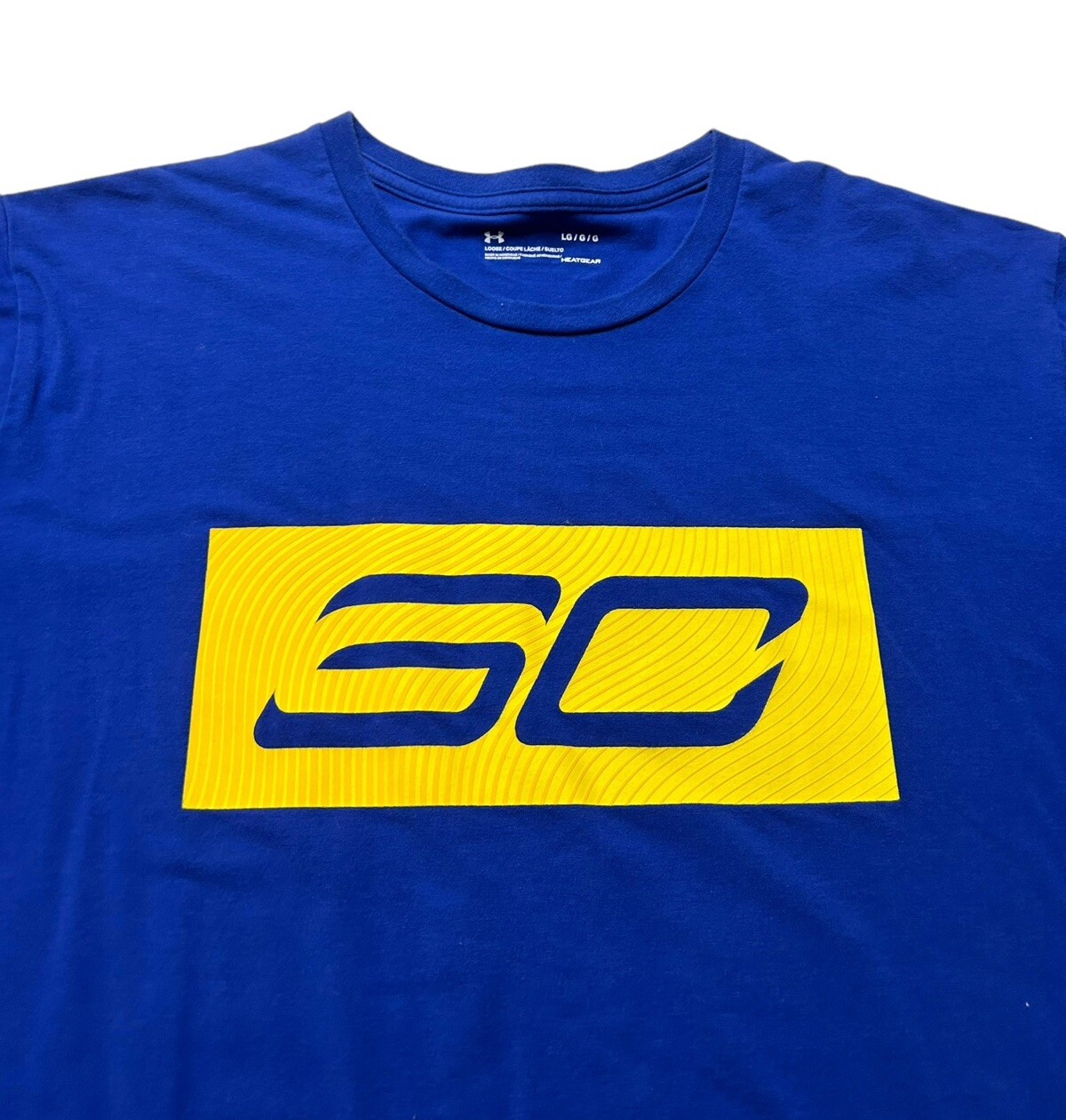Under Armour Steph Curry Heatgear Loose Fit T-shirt Adult Unisex Large LG Blue gallery