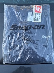NEW Snap-On Tools Men’s Long Sleeve Henley Shirt 3-Button Navy/Sonic Blue XXL