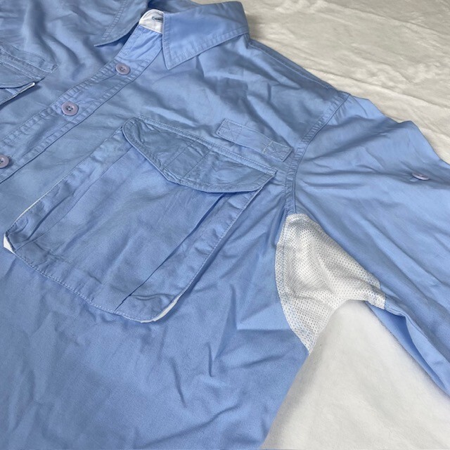 Cabelas Long Sleeve Mens Large Shirt - Lt Blue Guidewear Vented gallery