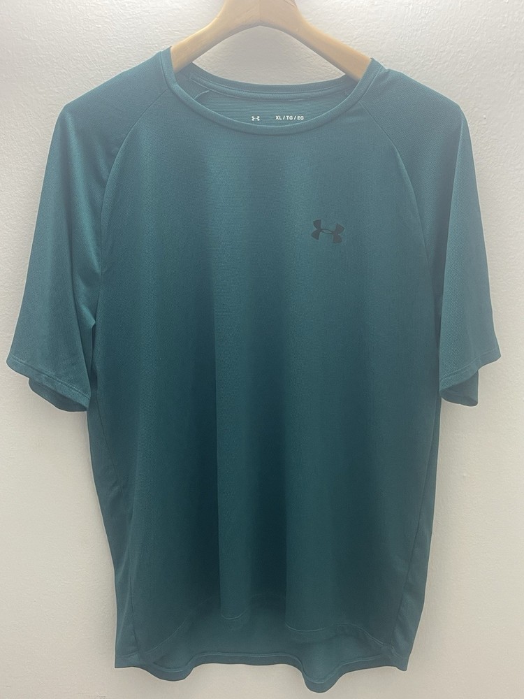 Under Armour Tech Tee Men's Crew Neck Short Sleeve Logo T-Shirt Green XL