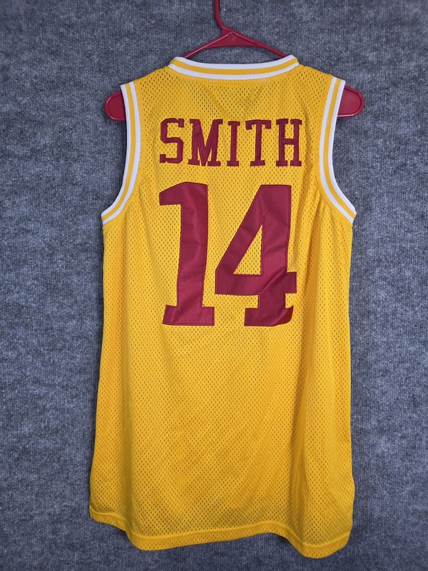 Bel-Air Academy Jersey Mens Medium Yellow Will Smith #14 Fresh Prince TV Show gallery