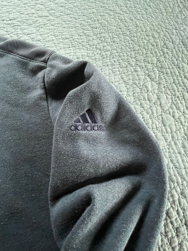 Adidas Elevated Men’s Golf Pullover XL Blue Gray Quarter Zip Athletic gallery