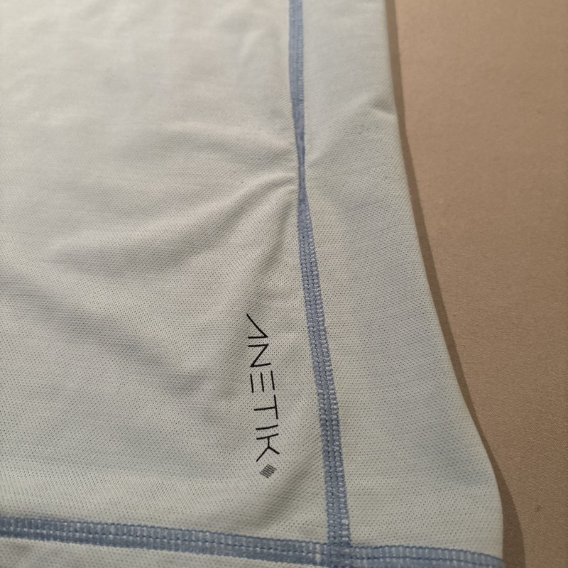Anetik x Puakea Performance Quarter Zip Men’s Large Blue UPF 30+ Sun Shirt EUC! gallery