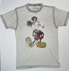 Men Unisex Logo Tee T-Shirt Small Disney Mickey Mouse Graphic Print
