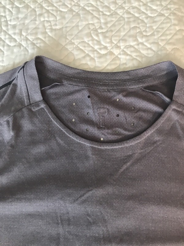 Lululemon Textured Training Short Sleeve T Shirt Men's Size ML Lavender EUC! gallery