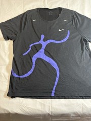 Nike Dri-FIT A.I.R. Artist in Residence Running Graphic Tee XXL Gray/Purple
