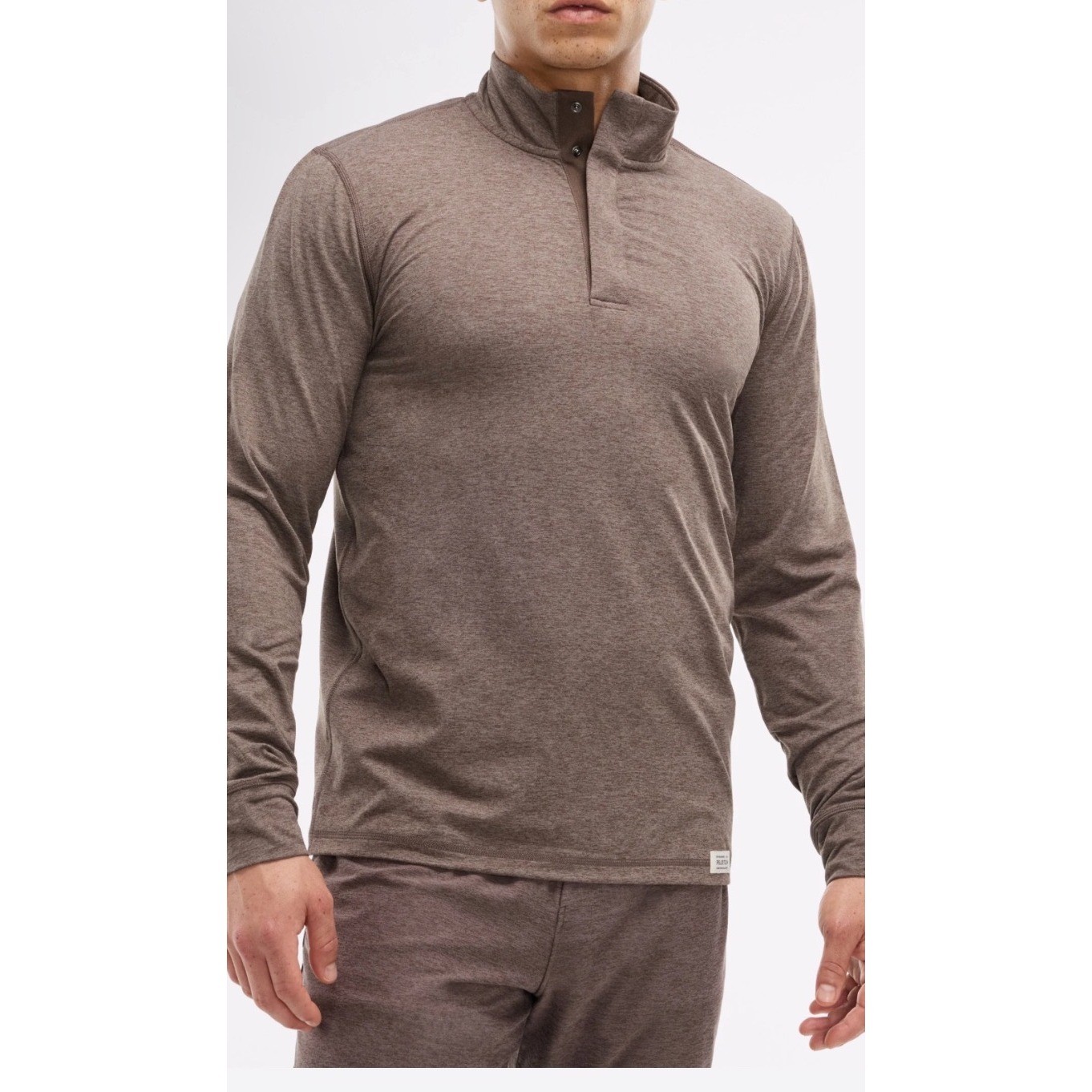Peloton DreamBlend Classic Fit SNP Placket 412 Shirt Mens L Brown gallery