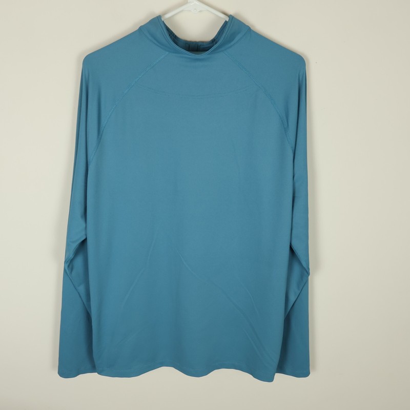 Rhone Sweater Mens Large Blue Session 1/4 Zip Epson Tour LPGA Golf Performance gallery