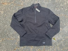 Ogio Shirt Men’s 1/4 Zip Thick Pullover Long Sleeve Black Size Medium (M) NWT