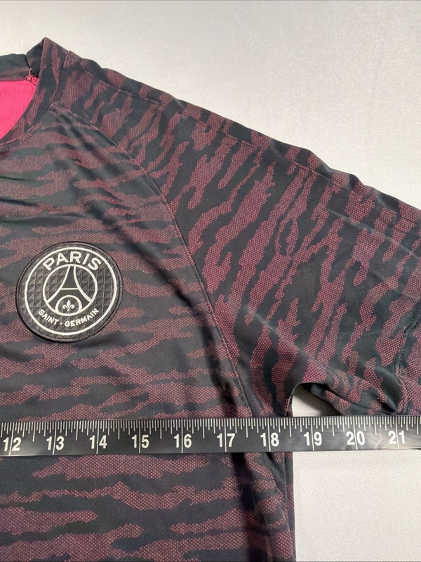 Paris Saint Germain PSG Nike Training Dri Fit Soccer Jersey Size MEDIUM Black gallery