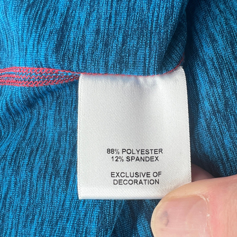 Daniel Crémieux Men's Size 2XL Blue Stretch 1/4 Zip Athletic Gym Sweatshirt gallery