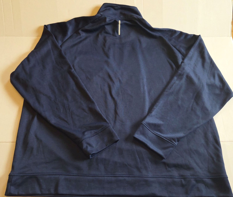 Zelos Mens Performance Quarter Zip Pullover Long Sleeve Navy Blue 3XL Big Tall gallery