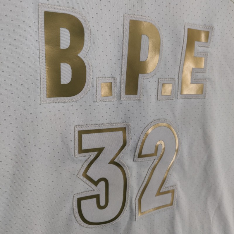 Adidas Drew League Jersey Mens Large White Gold South Central LA Rare 2023 50th gallery