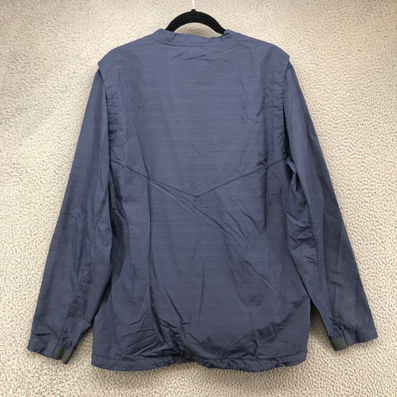 Nike Baseball Pullover Windbreaker Mens Large Blue Activewear Outdoor Workout gallery