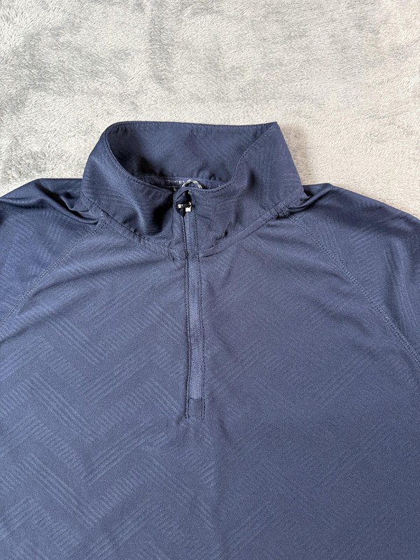 Gerry Pullover Mens Large Navy Blue Quarter Zip Performance Shirt Athletic gallery