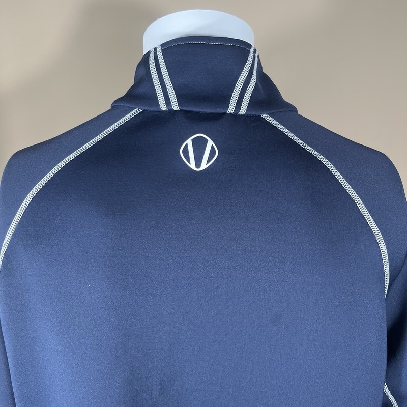 Sunice Srixion Golf 1/4 Zip Pullover Jacket Mens LG Blue Contrast Stitch gallery