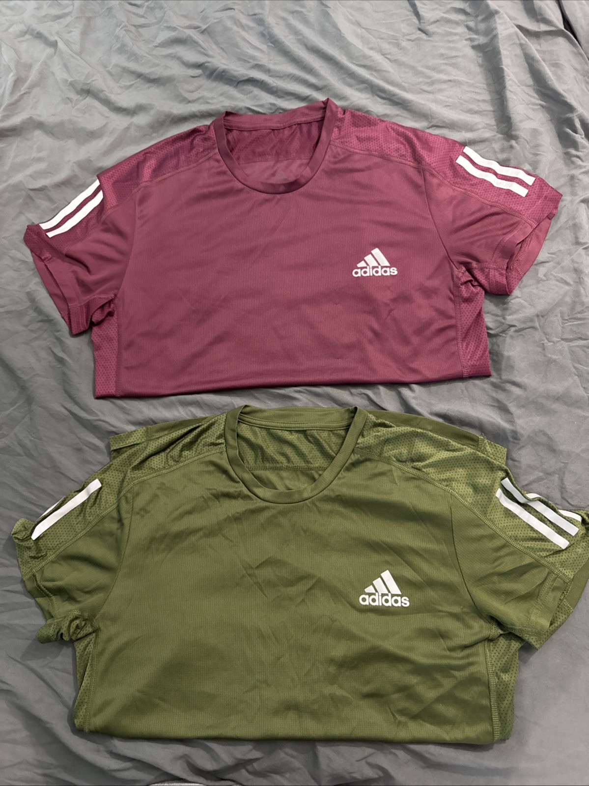 Two Adidas Men Own the Run Tee Size S gallery