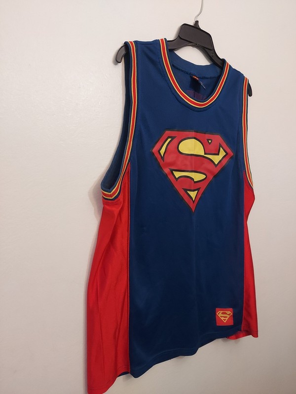 Superman Basketball Jersey DC Comics Adult Size Large Casual Pullover Vintage gallery