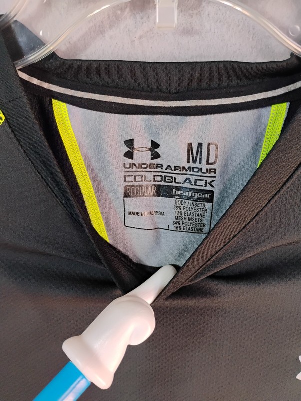 Under Armour Mens Shirt Medium Multicolor Heat Gear Regular Fit Code Black gallery