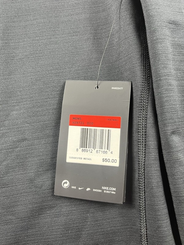 NIKE Pro Warm Base Layer Thermal Shirt Dri-FIT Long-Sleeve Black Mens Large Slim gallery