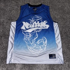 Vintage NY New York Impaq Basketball Jersey Men’s 2XL Blue 90s Streetball Y2K