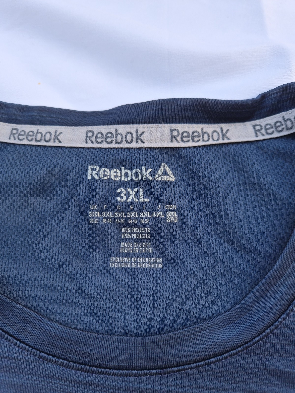 Reebok Speedwick Men's Moisture Wicking Crew Neck T-Shirt Blue Heathered 3XL gallery
