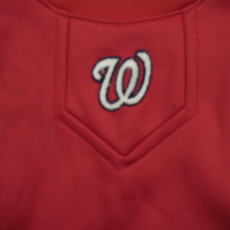 Washington Nationals Pullover Mens XL Majestic MLB Authentic Therma Base Jersey gallery