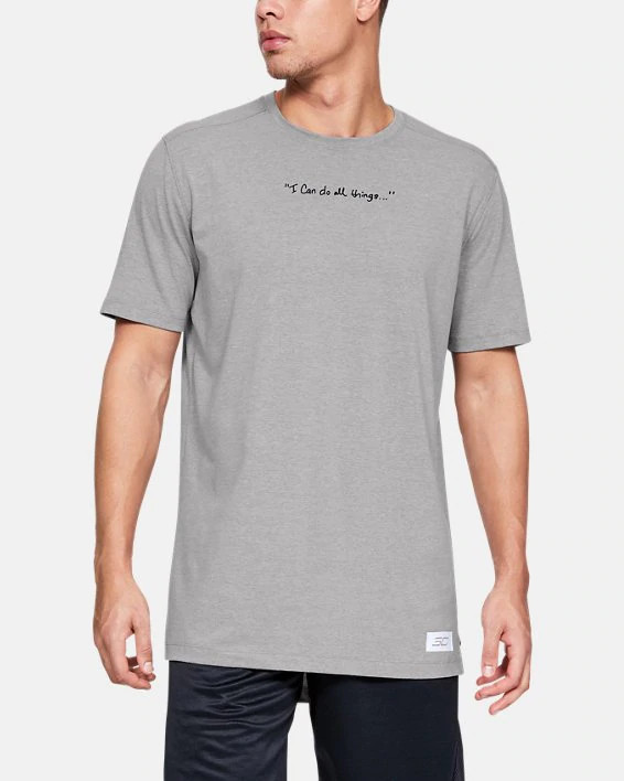 Under Armour Mens SC30 Script Short Sleeve T-Shirt 1342986-035 Gray Multi Sizes gallery