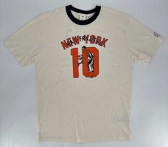 Puma T-Shirt Mens Small Rhuigi Graphic Tee Cream New York Clyde Retro 539505 65