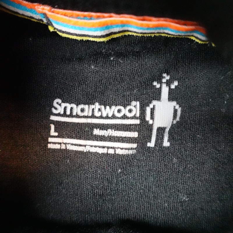 Smartwool Merino Pullover Mens Large Black 1/4 Zip Thermal Base Layer SW0NP603 gallery