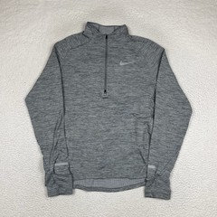 Nike 1/2 Zip Pullover Dri-Fit Sphere Element Therma Mens Medium Gray Running