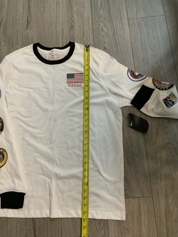 NIKE PG PAUL GEORGE SPACE NASA BASKETBALL LONG SLEEVE TOP BQ7534-100 SZ XL gallery