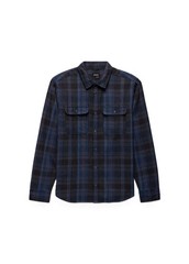 prAna Westbrook Flannel Men’s Shirt, Capulet Blue, Large, Standard Fit