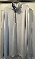 Roundtree & Yorke Performance Mens LS Zip Up Shirt Size XXL New Retail $69.50
