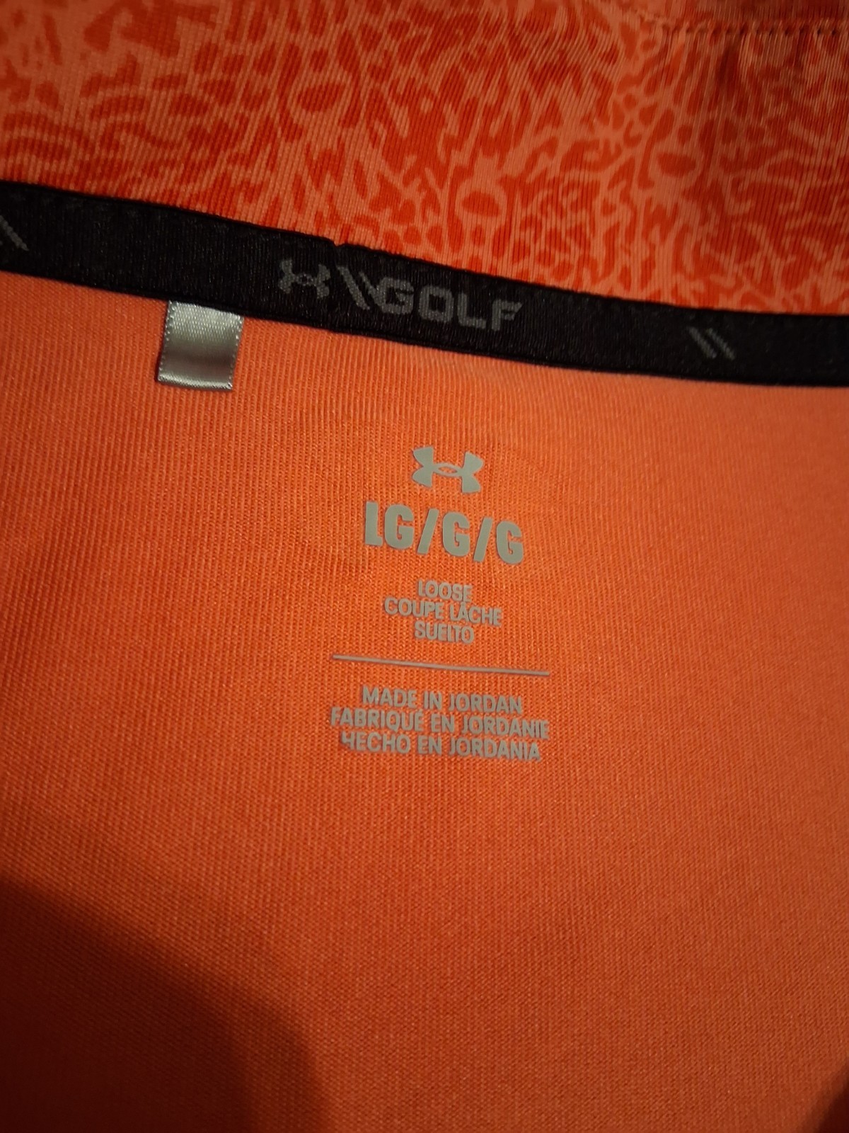 Under Armour Men's Cedar Creek Golf Quarter Zip Size Large Salmon gallery