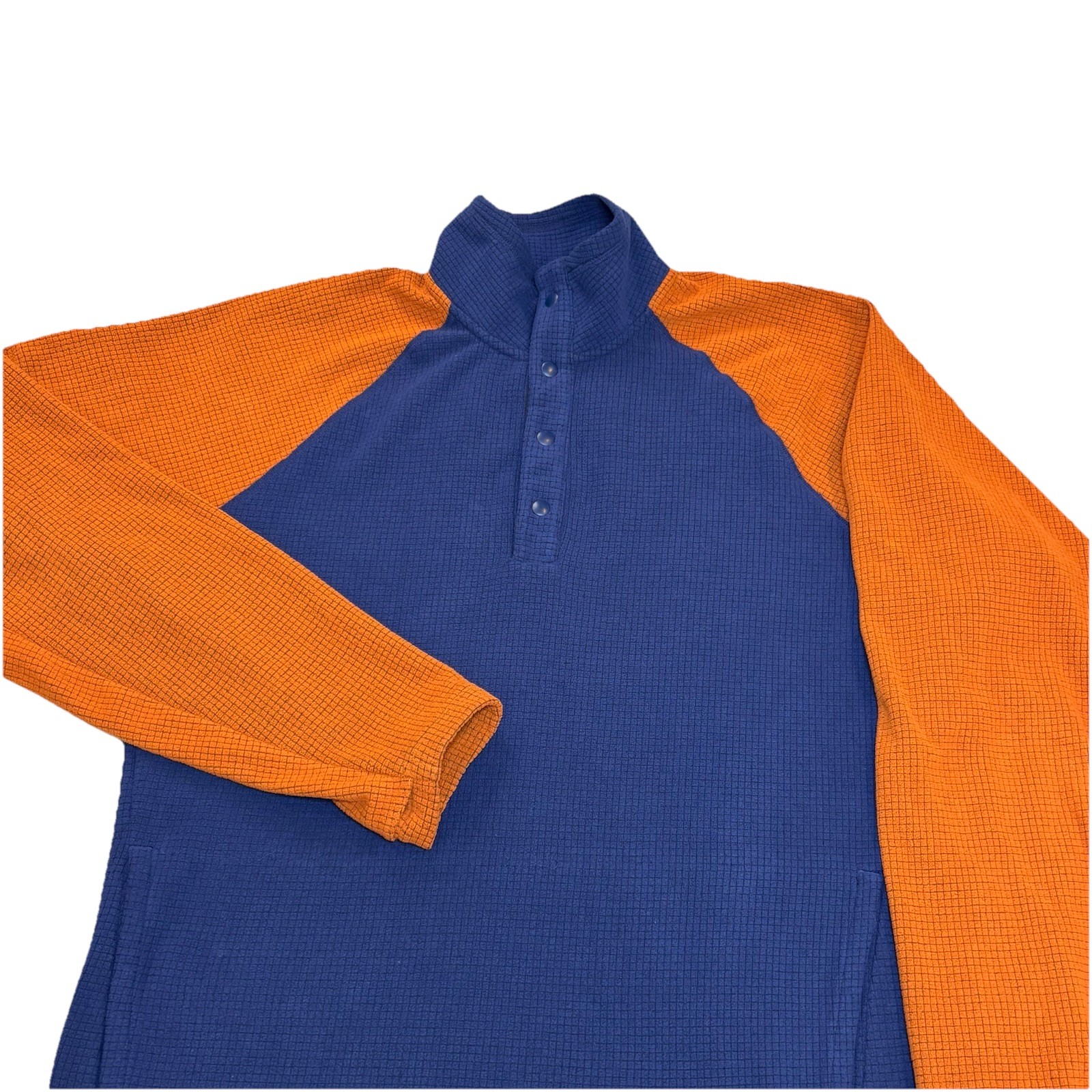 Outdoor Research Trail Mix 1/4 Snap Pullover Men’s Large Blue Orange gallery