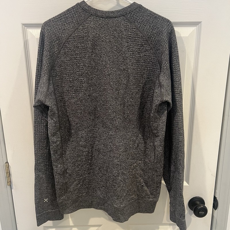 Lululemon Sweater Mens Large Gray Engineered Warmth Lined Sweatshirt Pullover gallery