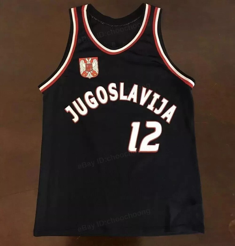 Throwback Vlade #12 Team Jugoslavija Serbia Basketball Jersey Sewn Youth/Men gallery