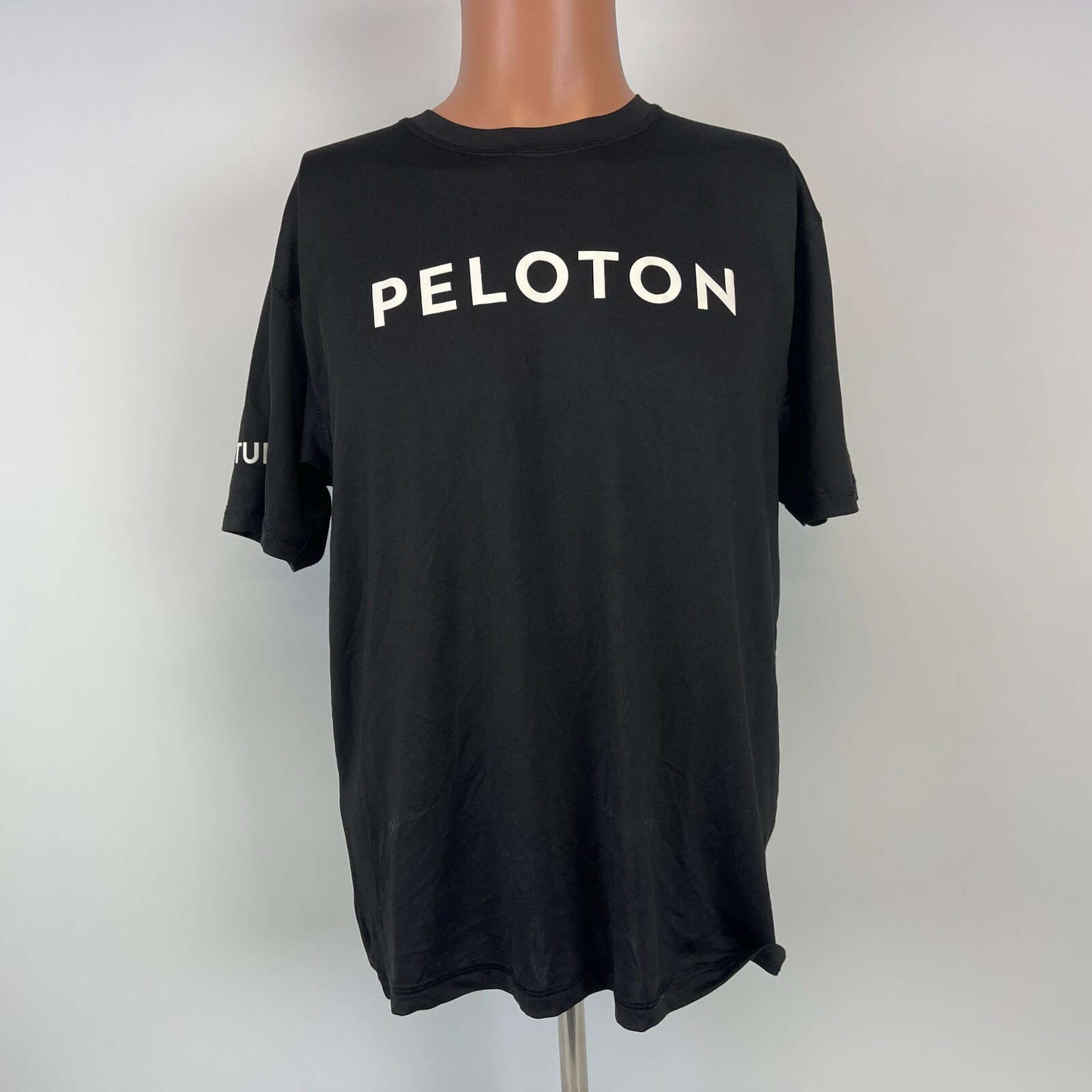 Peloton 100 Rides Performance T Shirt Mens Size M Black gallery