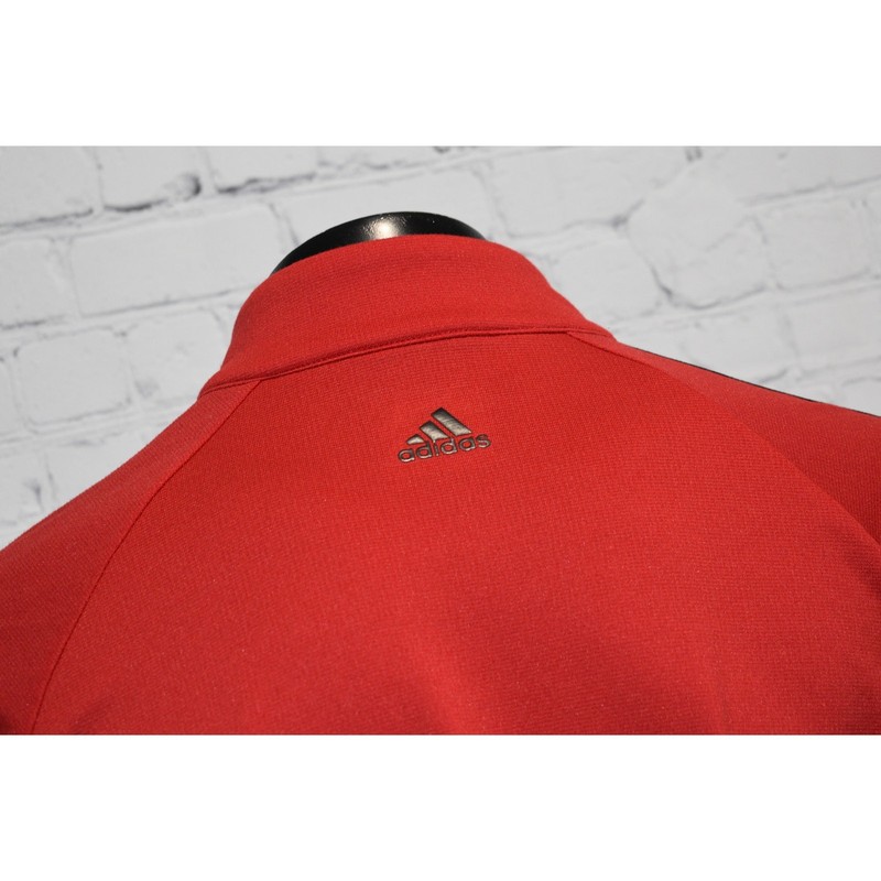 Adidas Golf Pullover Shirt 1/4 ZIP Mens Size Medium Performance Polyester Red gallery