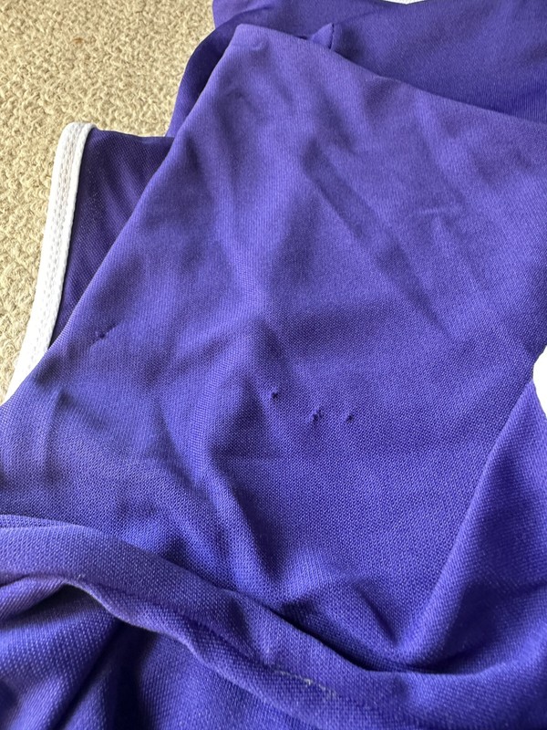 Umbro Purple And White Soccer Shirt Made In USA Size Medium gallery