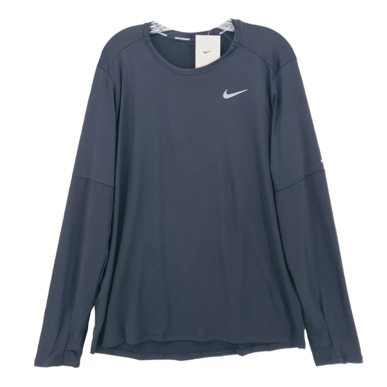 NWT Nike Dri-FIT Element Crew Black Long Sleeve Top Swoosh DD4754-010 Size Small gallery