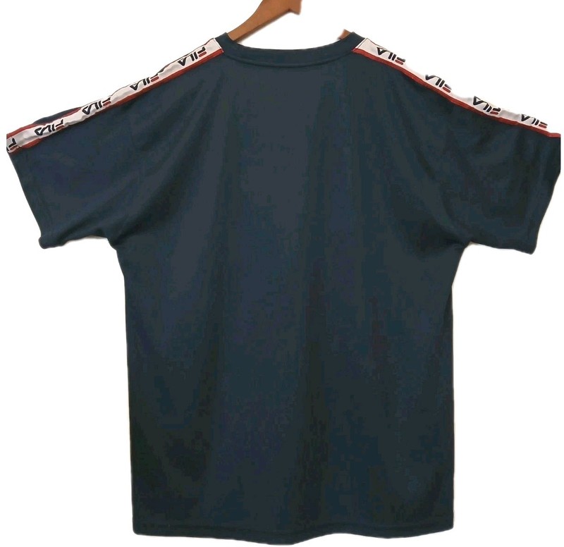 Men's Size 1XL Big and Tall Fila S/S Navy Athletic Shirt #500C gallery