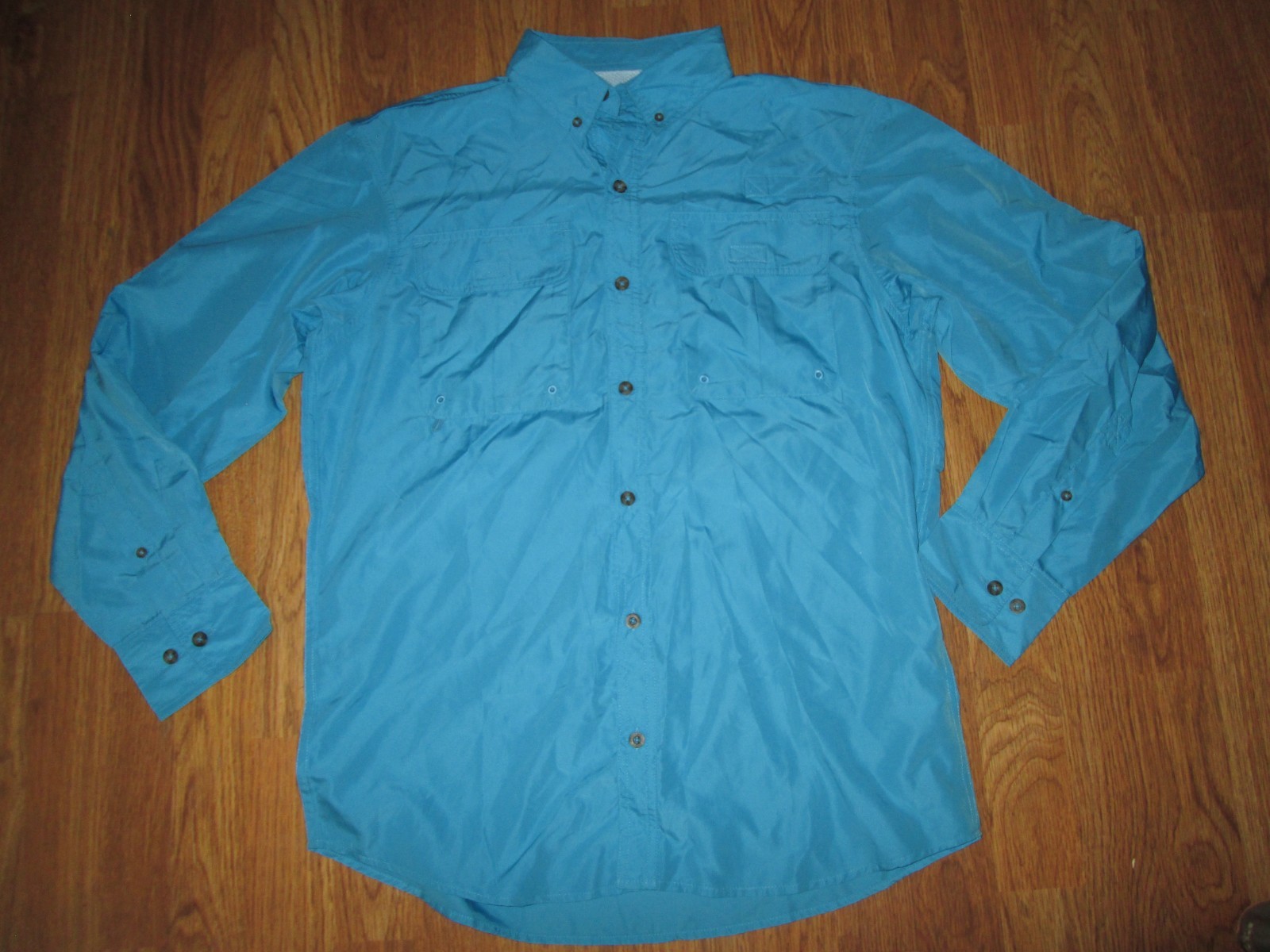 Mens RED HEAD lightweight performance collared button down shirt sz M md Med gallery