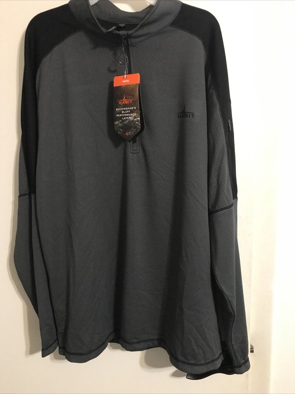 Habit Jacket Scent-Factor Realtree Lightweight 1/4 Zip Pullover Size XL gallery