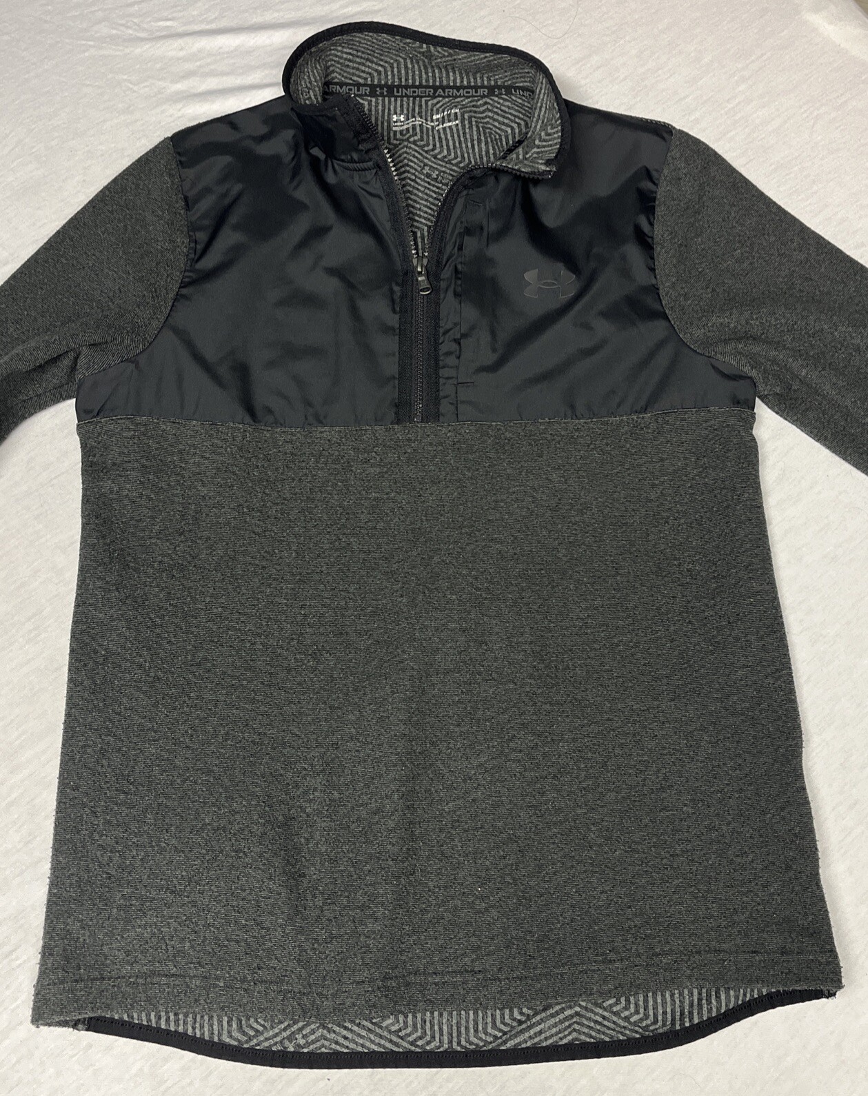 Under Armour Sweatshirt Sweater Cold Gear Fleece 1/4 Zip Pullover Men's Small gallery
