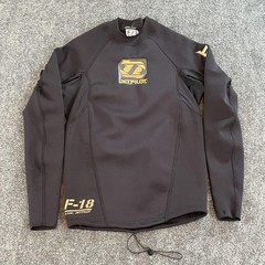 Jetpilot F-18 Flight Jacket Series Shirt Mens M Black Thermal Neoprene Top
